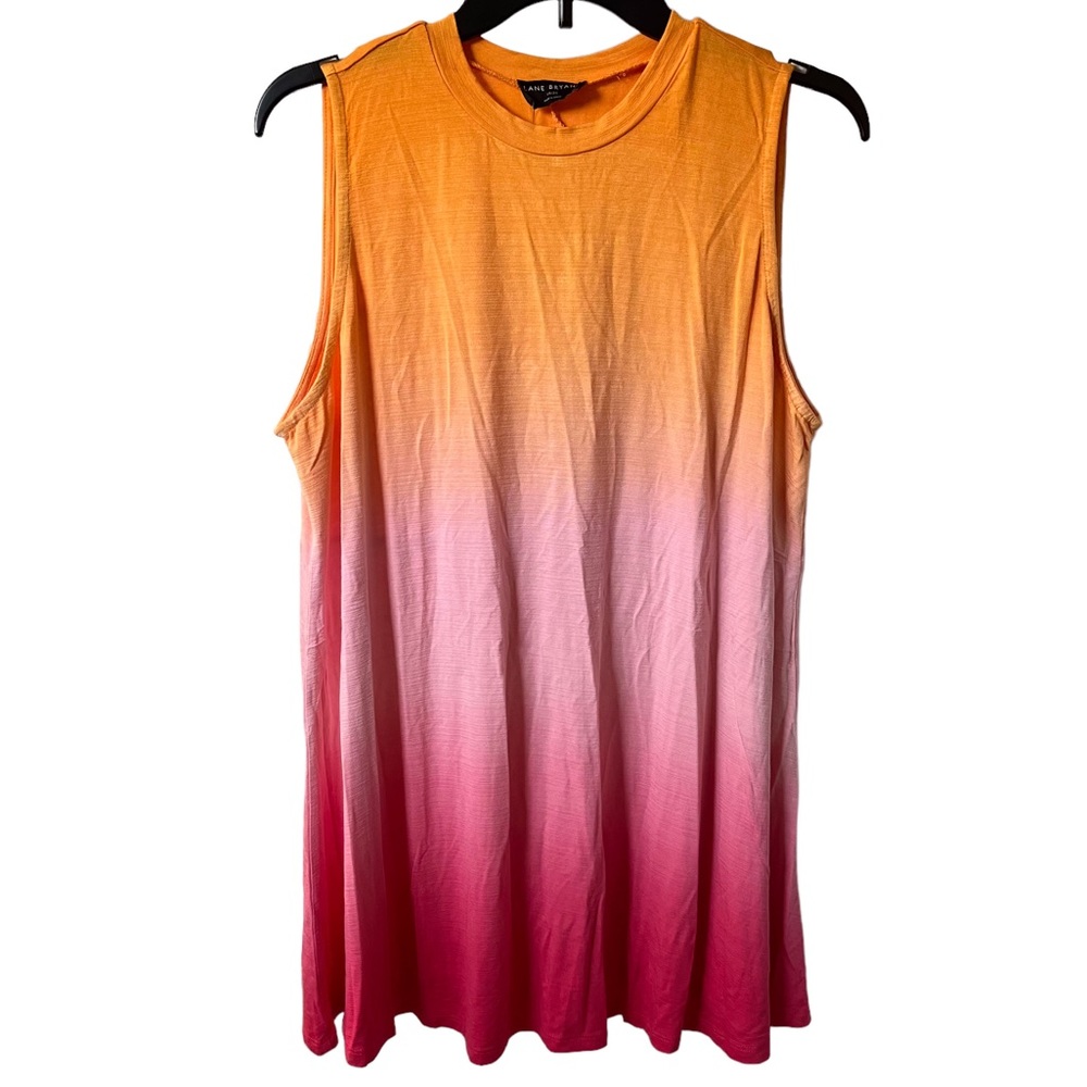 Lane Bryant sleeveless high neck swing tank in pink orange ombré women’s 18 20